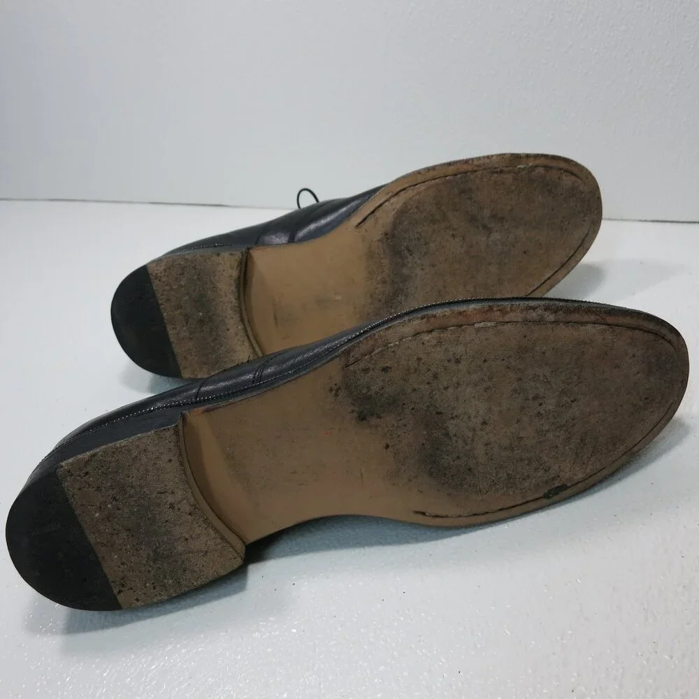 Emporio Armani Leather Dress Oxfords Derby Footwear Men's Shoes Italy Sz 46
